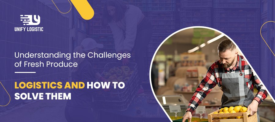 Fresh produce logistics solutions focusing on safe transportation, storage, and delivery of perishable goods.